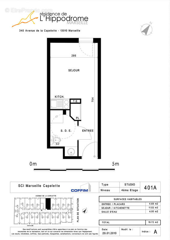 Appartement à MARSEILLE-10E