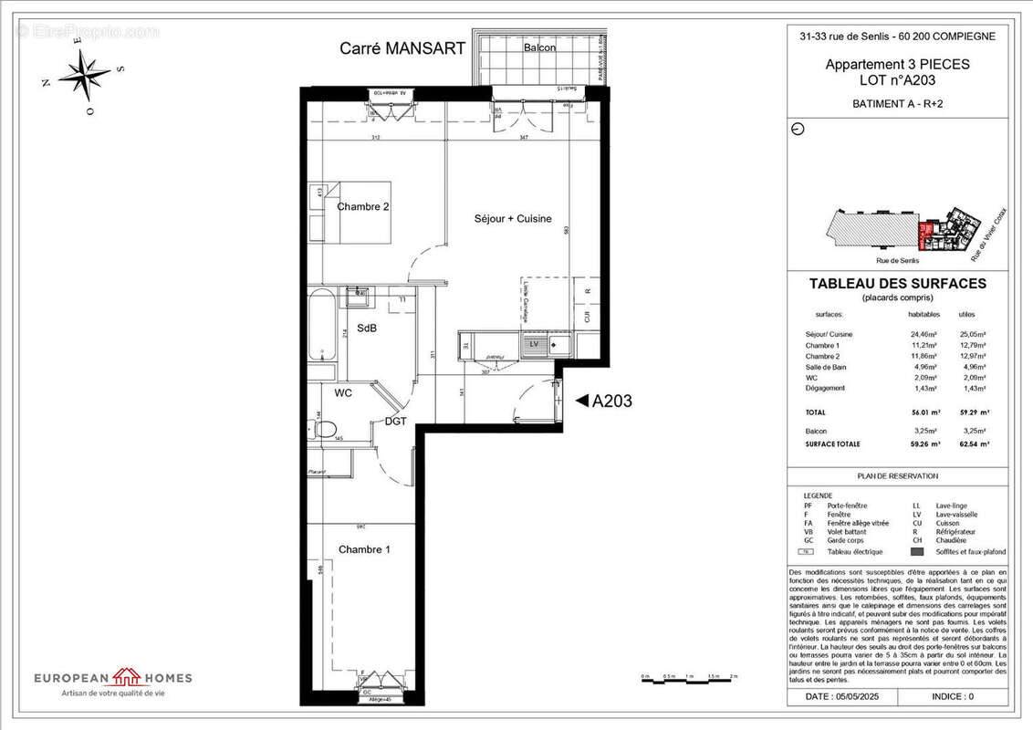 Appartement à COMPIEGNE