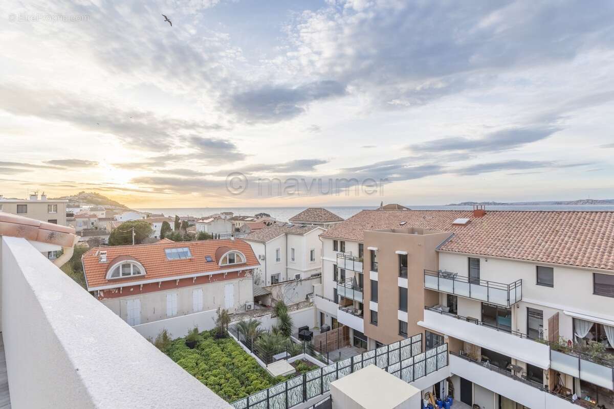 APPARTEMENT T3/4 DERNIER ÉTAGE VUE MER+GARAGE MONTREDON 8EME n°8 - Appartement à MARSEILLE-8E