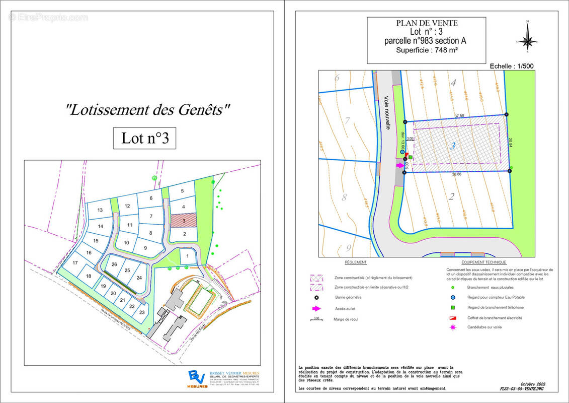 Terrain à LA GENEYTOUSE