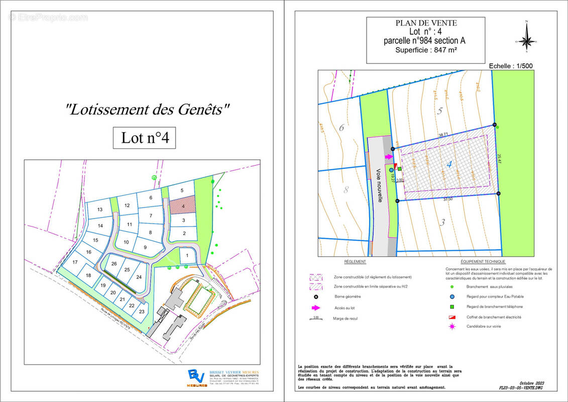 Terrain à LA GENEYTOUSE