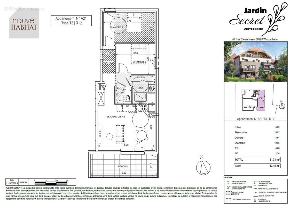Appartement à WINTZENHEIM