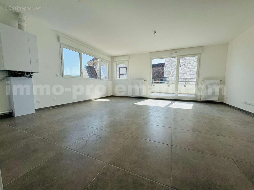 Appartement_T5_Annemasse_Hyper_centre_belle_superficie_prox_frontière_Suisse_tram_Ceva_direction_GENEVE_Frontaliers_Moderne_Salon_séjour_ - Appartement à ANNEMASSE