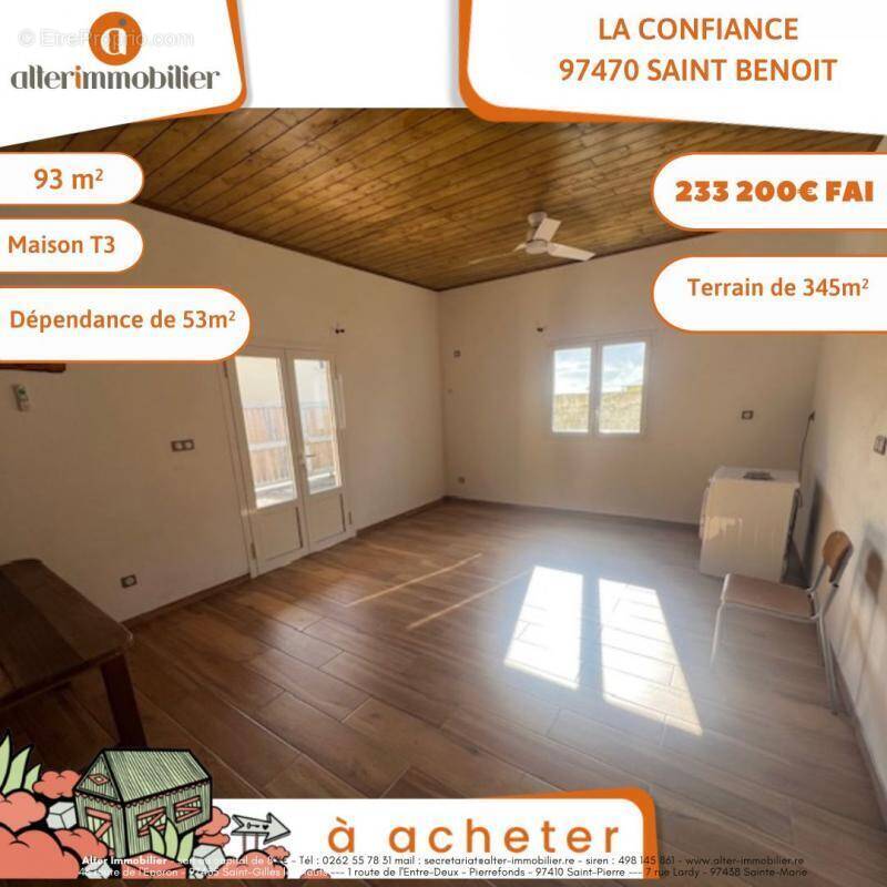 Maison à SAINT-BENOIT