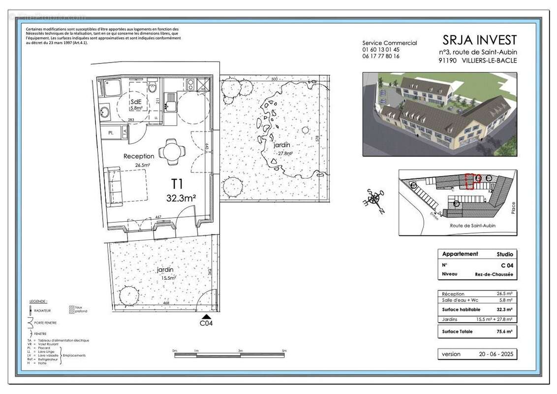 Appartement à VILLIERS-LE-BACLE