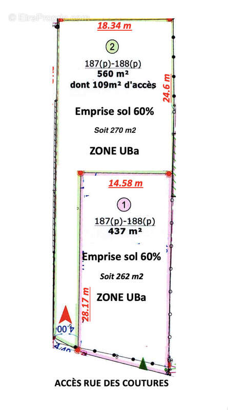 Terrain à SAINT-PIERRE-D&#039;OLERON