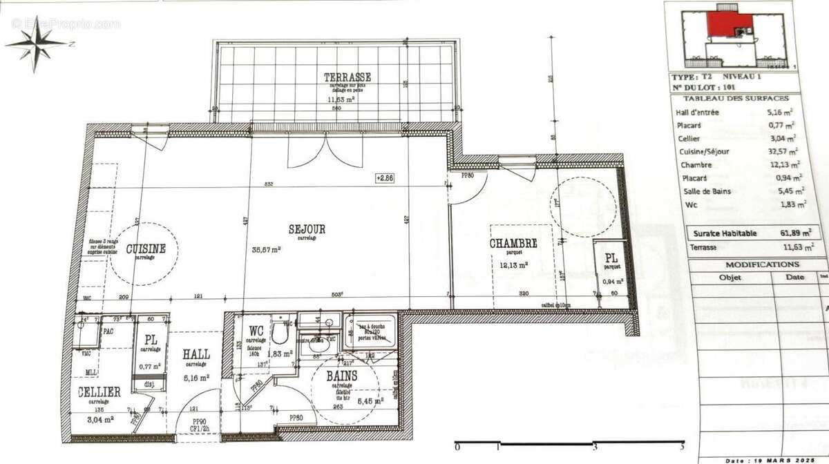 Appartement à BOURG-ARGENTAL