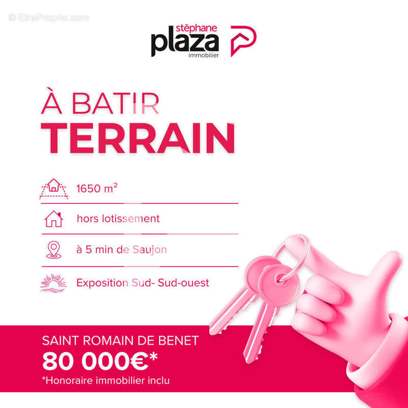 Terrain à SAINT-ROMAIN-DE-BENET