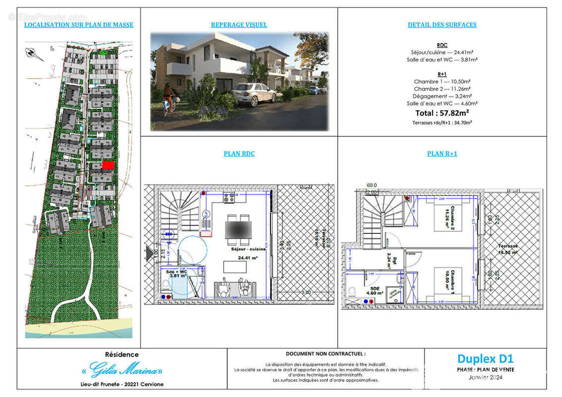 Appartement à CERVIONE