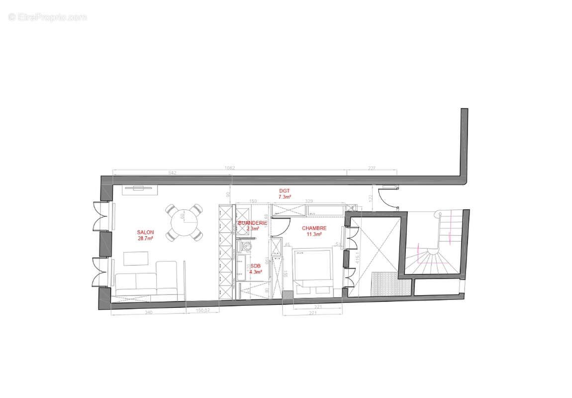 Appartement à PARIS-2E