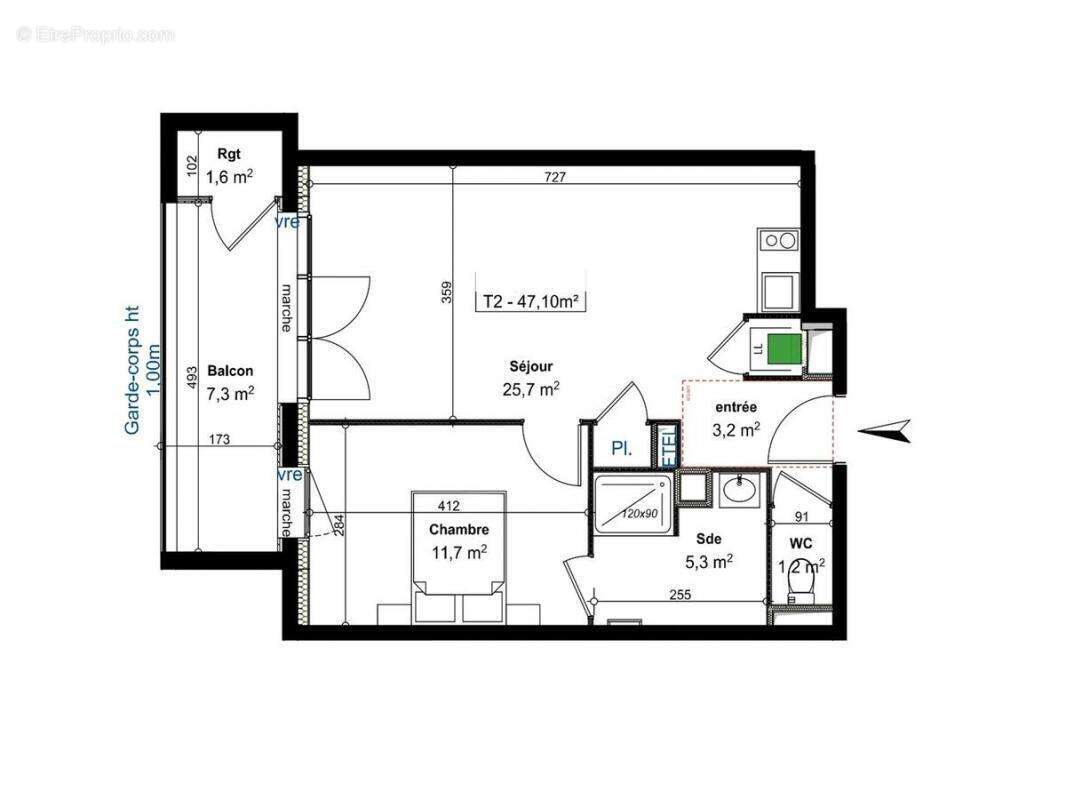 Appartement à SAINT-GILLES-CROIX-DE-VIE