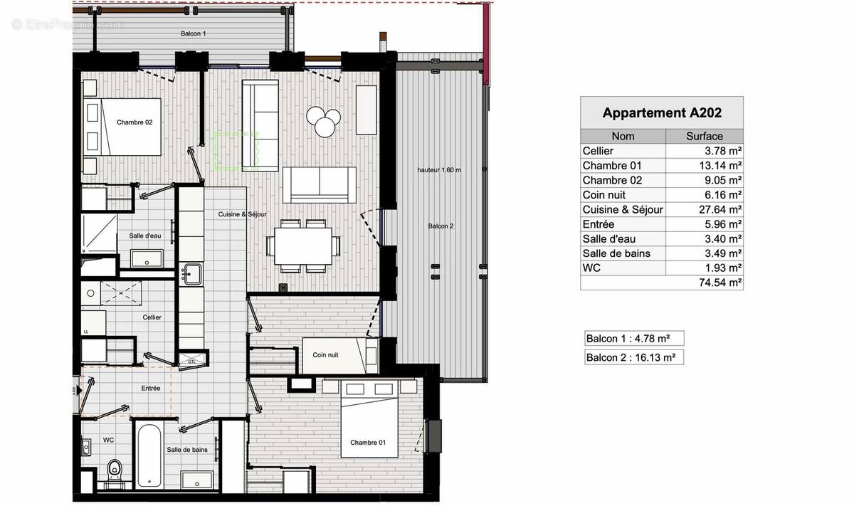 Appartement à MORILLON