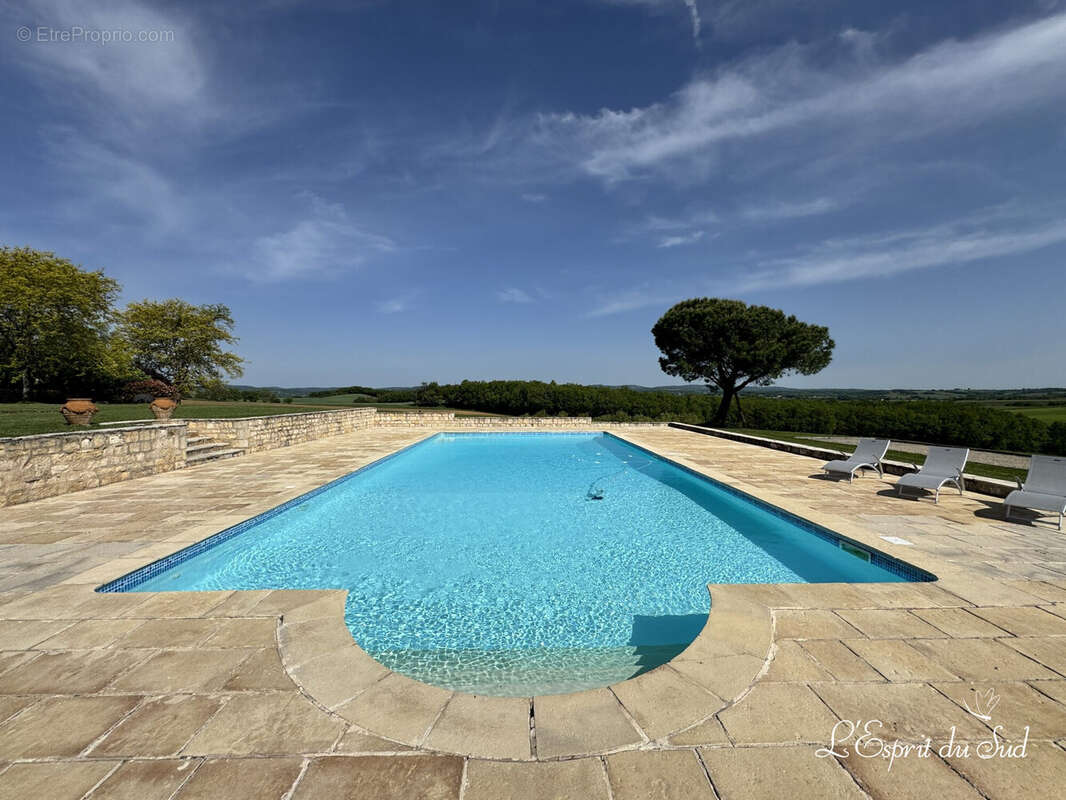 La piscine - Maison à CASTELNAU-DE-MONTMIRAL