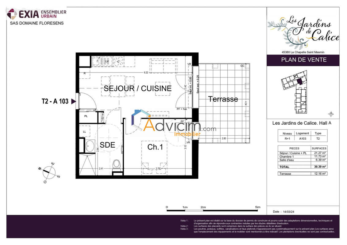 Appartement à LA CHAPELLE-SAINT-MESMIN