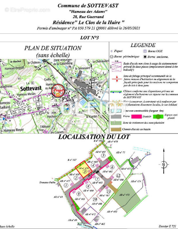 Terrain à SOTTEVAST