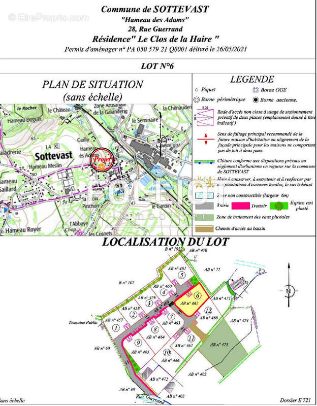 Terrain à SOTTEVAST