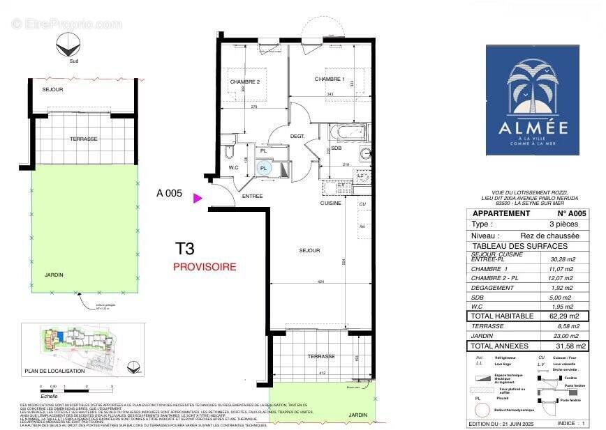 Appartement à LA SEYNE-SUR-MER