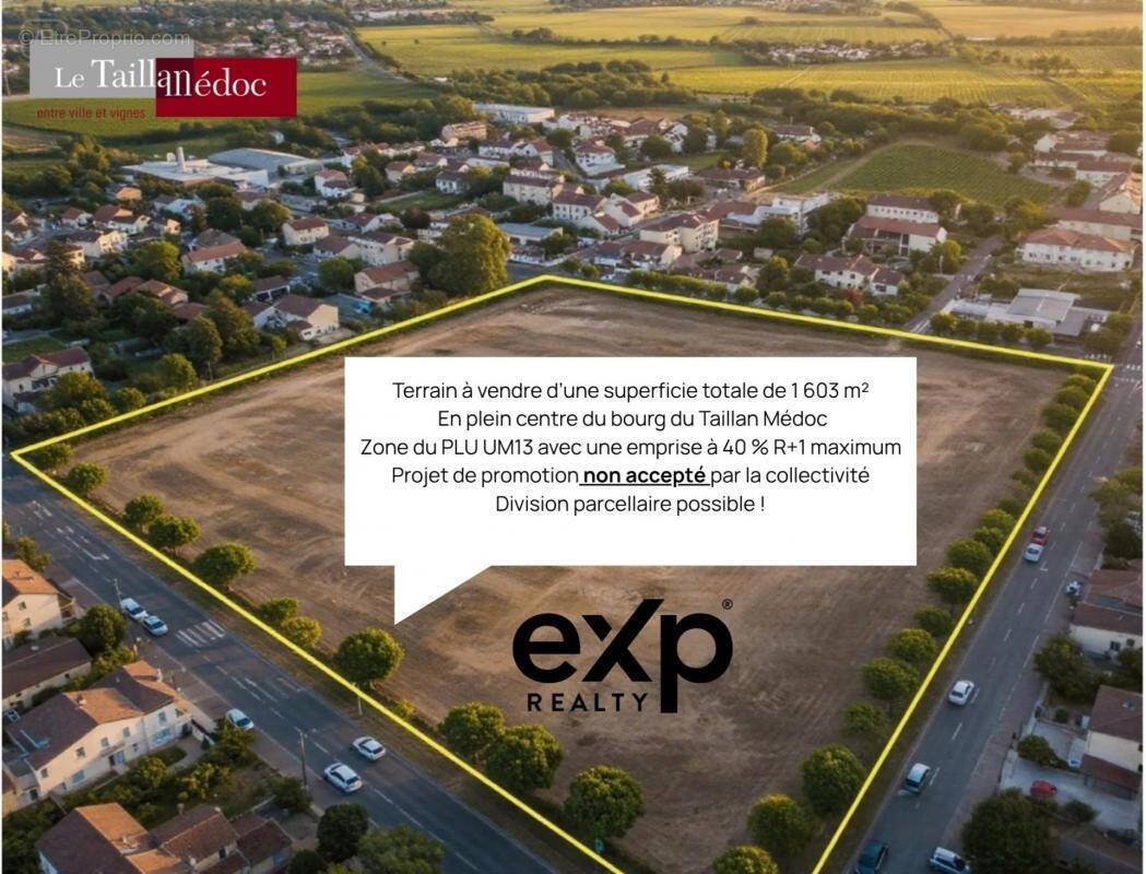 Terrain à LE TAILLAN-MEDOC