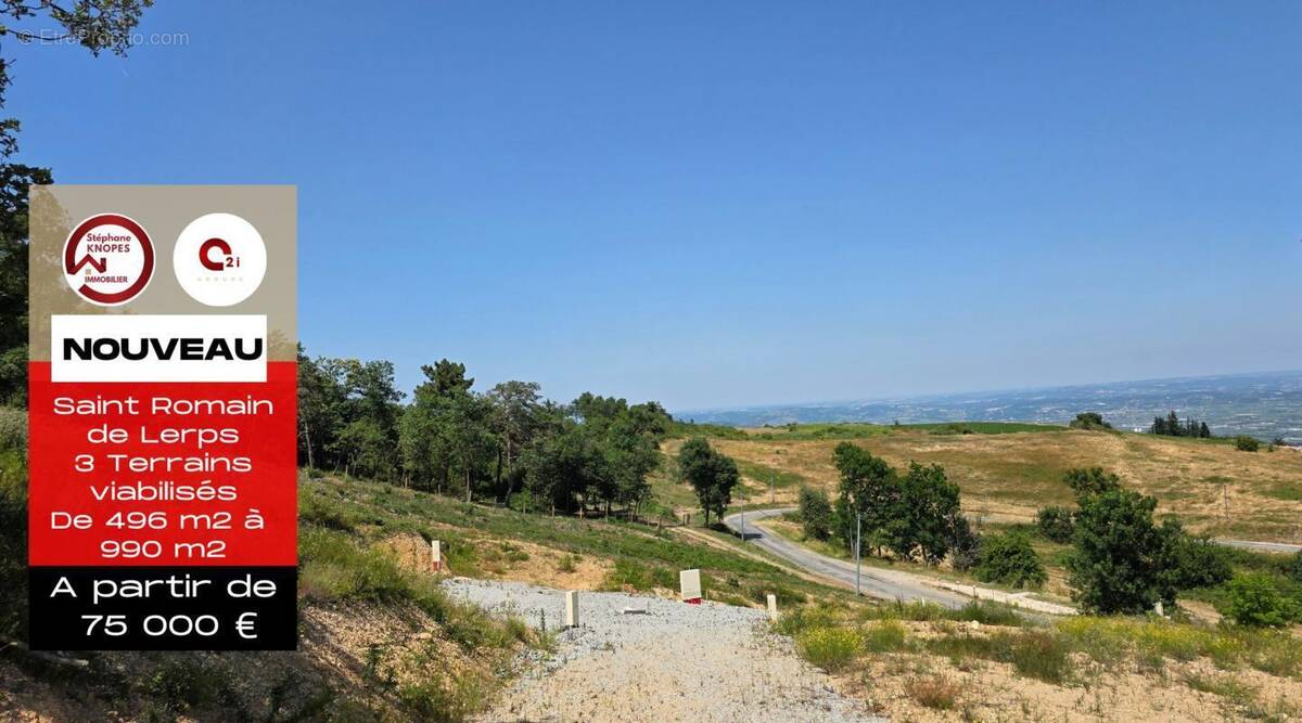 Terrain à SAINT-ROMAIN-DE-LERPS