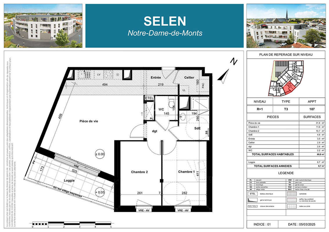 Appartement à NOTRE-DAME-DE-MONTS