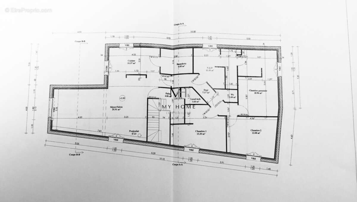 plan appartement - Commerce à ARCONNAY