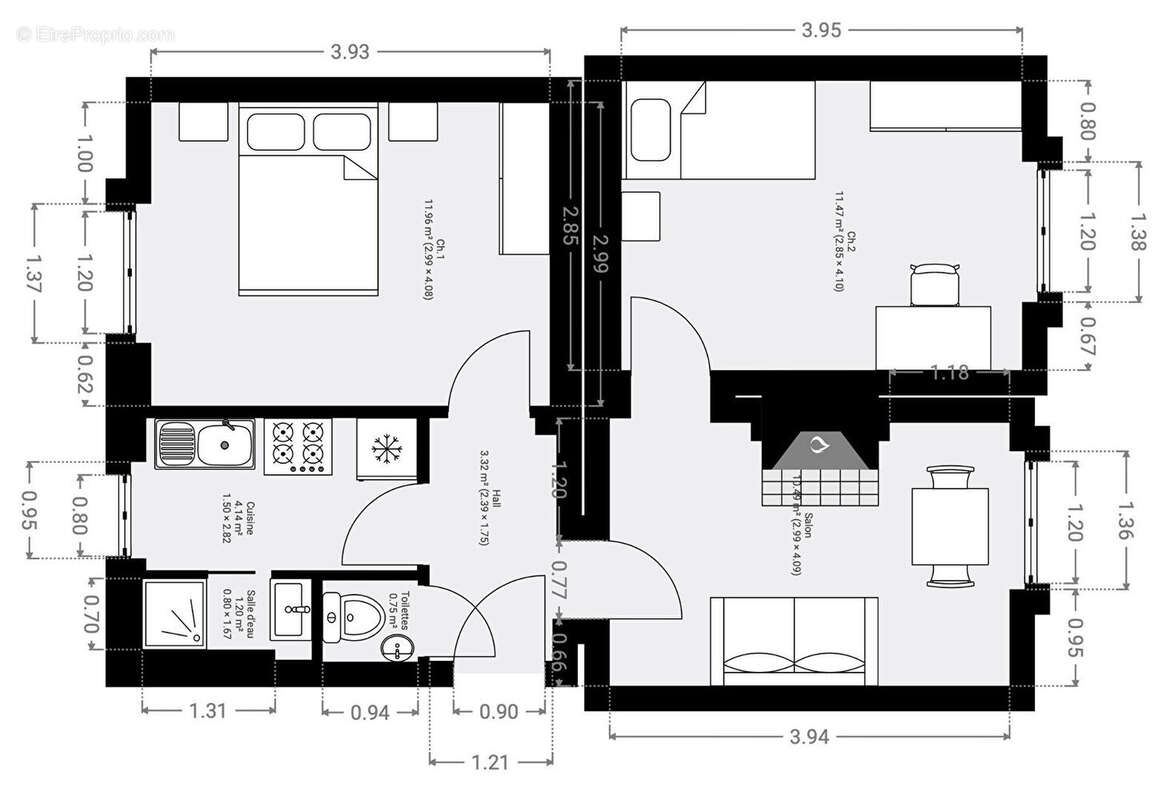 Appartement à PARIS-10E