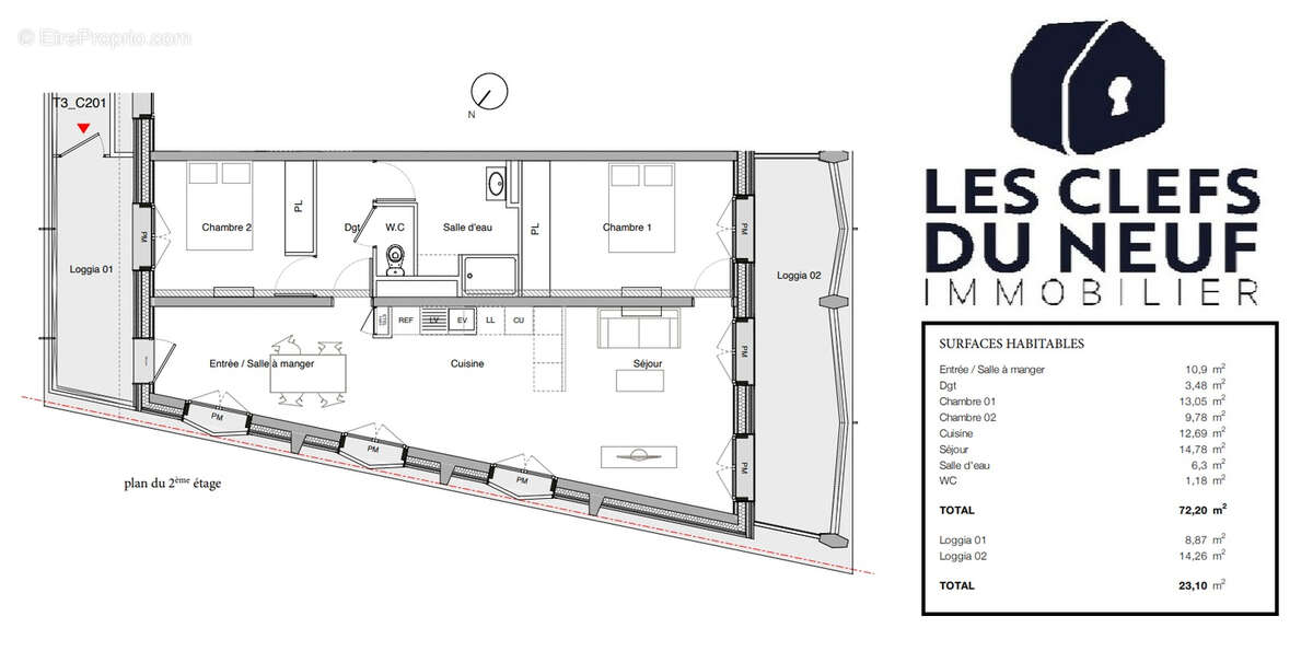 Appartement à TOULOUSE