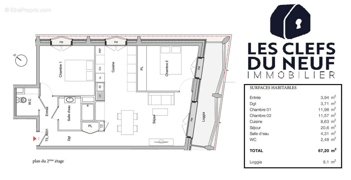 Appartement à TOULOUSE