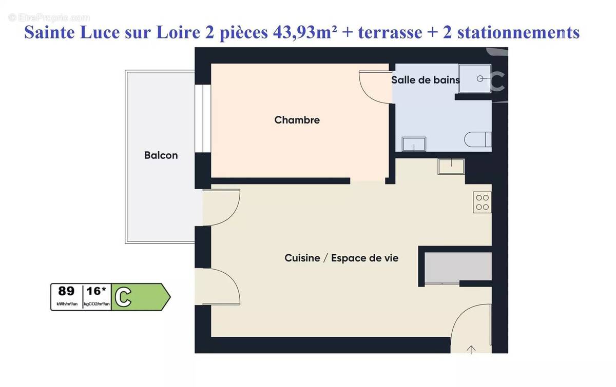 Appartement à SAINTE-LUCE-SUR-LOIRE