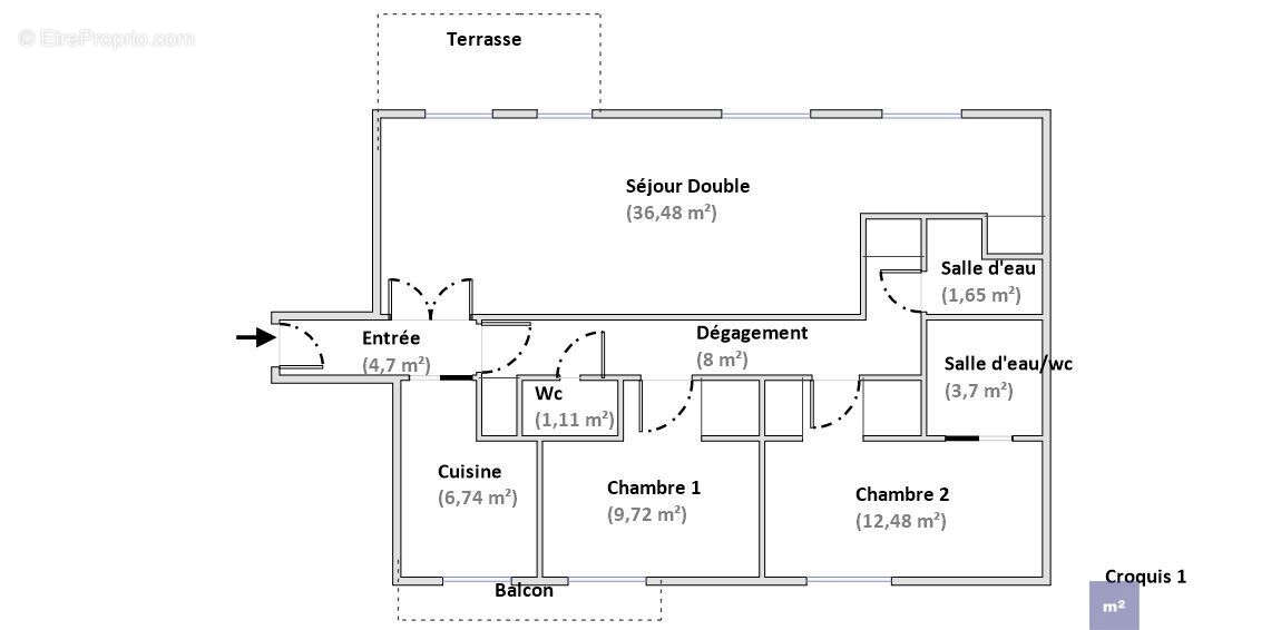 Appartement à LEVALLOIS-PERRET