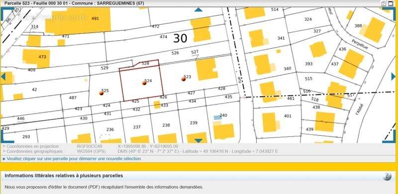 Terrain à SARREGUEMINES