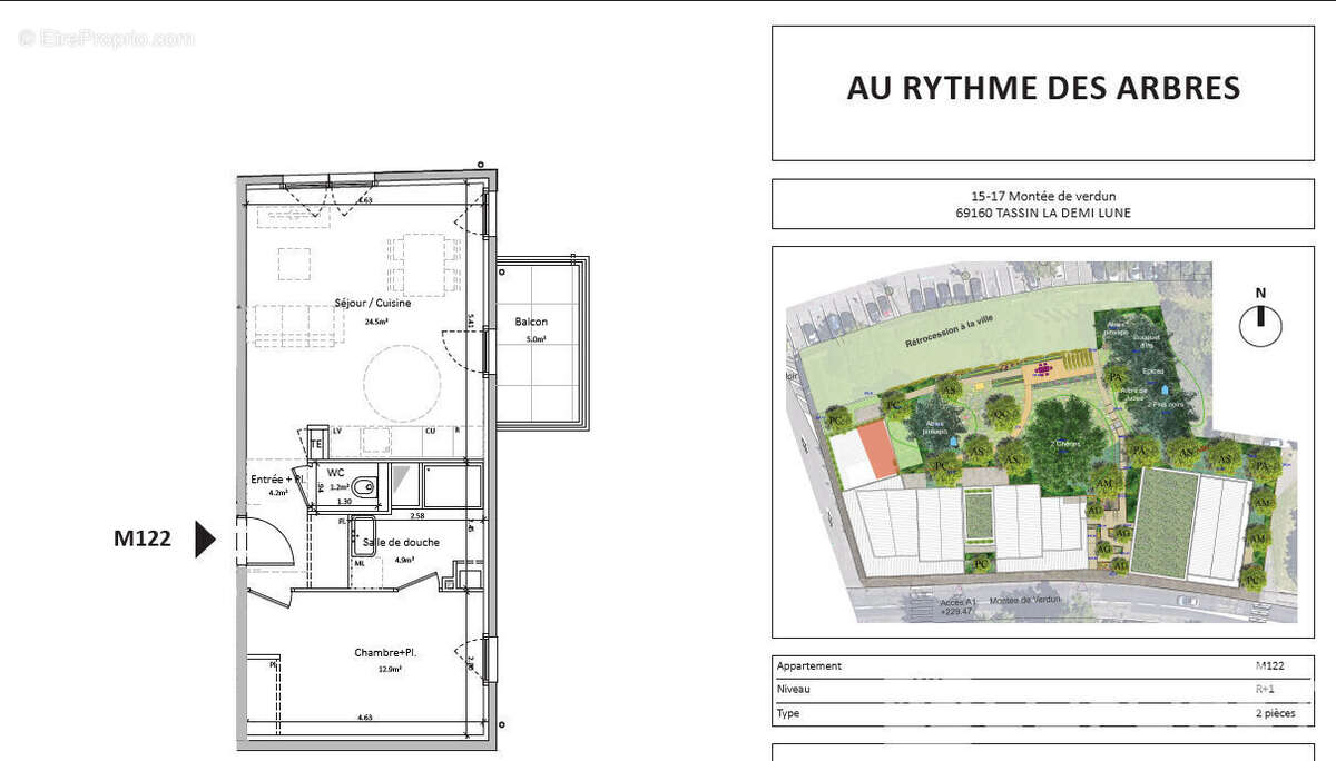 Appartement à TASSIN-LA-DEMI-LUNE