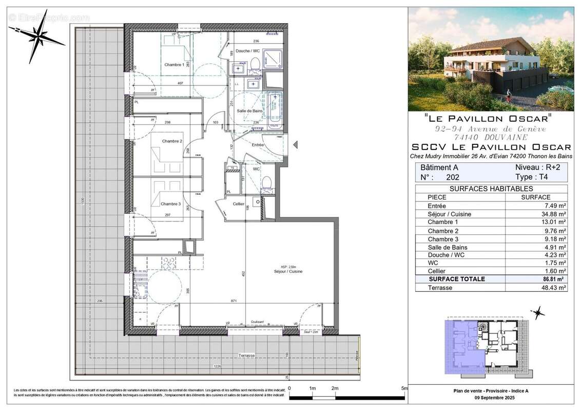 Appartement à DOUVAINE
