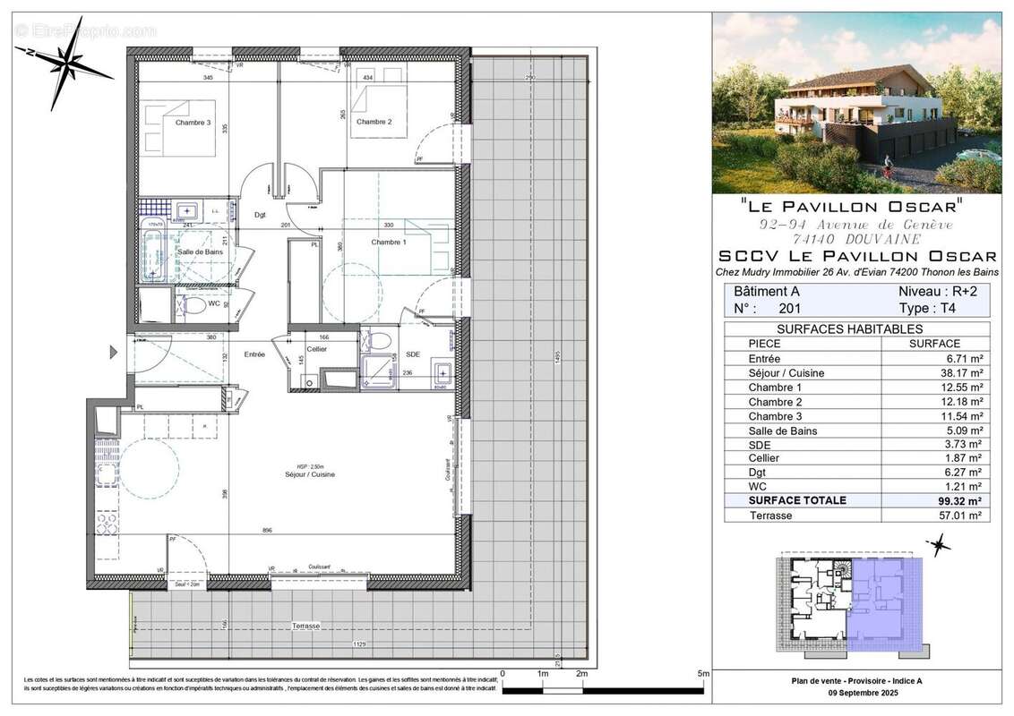 Appartement à DOUVAINE
