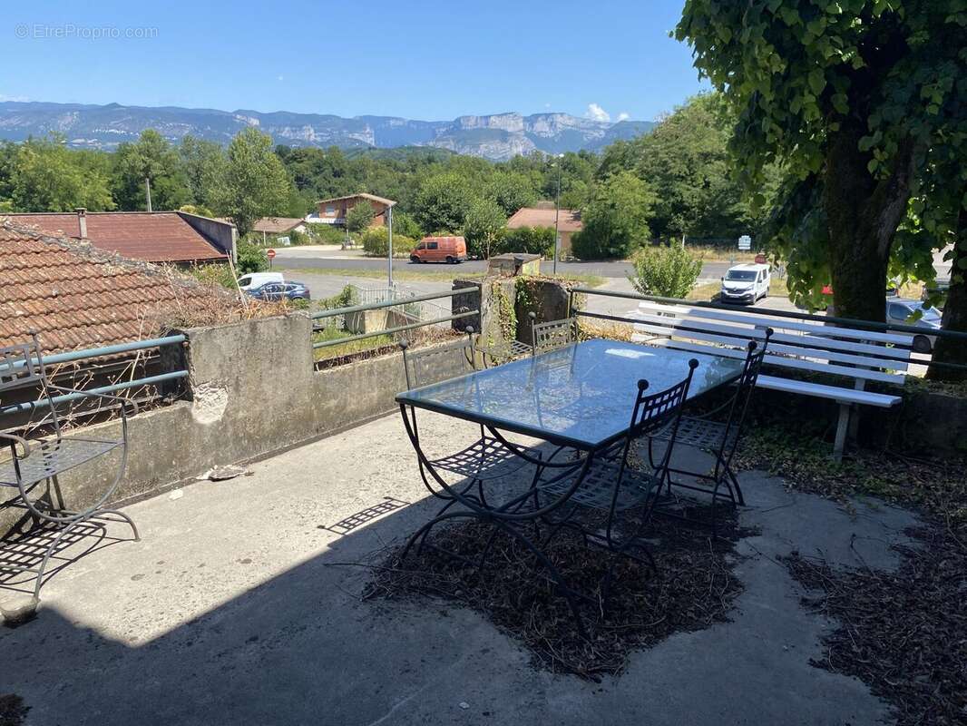 vue de la terrasse - Maison à SAINT-NAZAIRE-EN-ROYANS