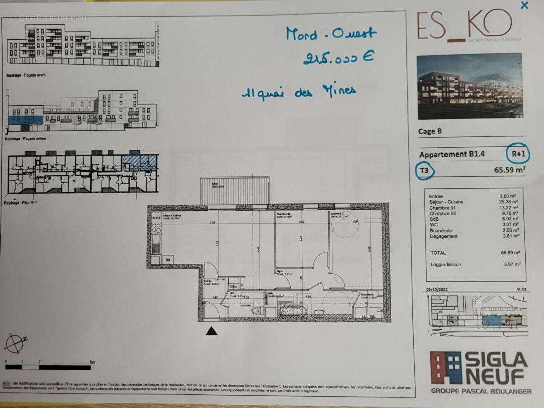 Appartement à VALENCIENNES