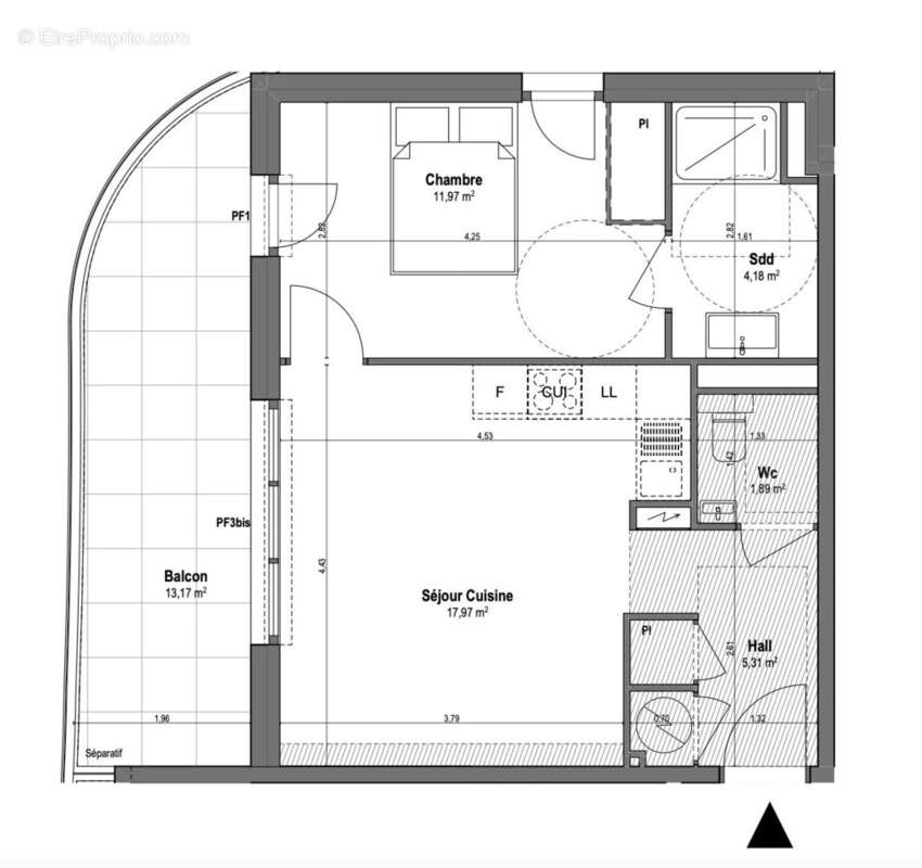 Appartement à VILLENEUVE-LOUBET