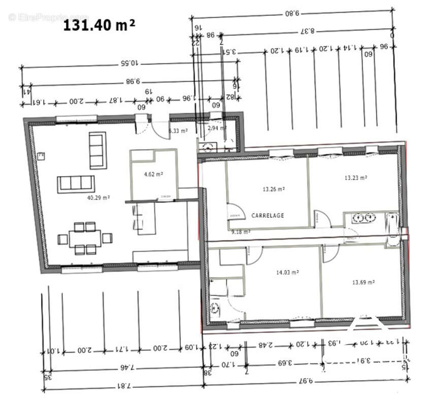 Maison à LE TEMPLE-DE-BRETAGNE