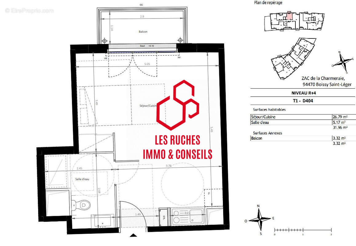Appartement à BOISSY-SAINT-LEGER