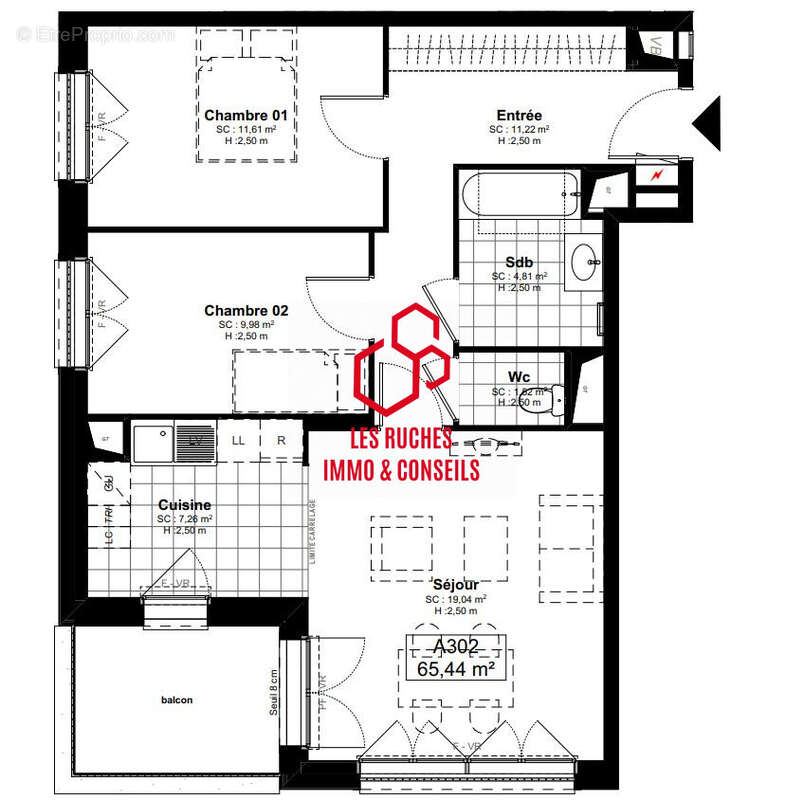 Appartement à BUSSY-SAINT-GEORGES