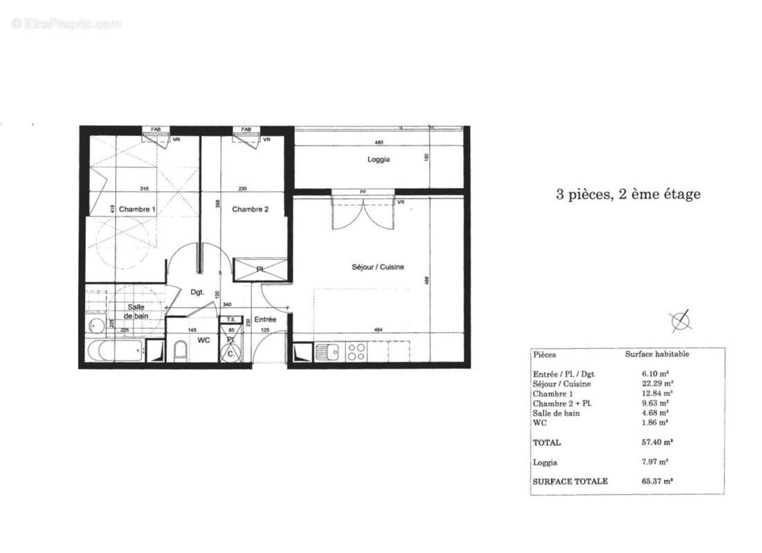 Appartement à TOULOUSE