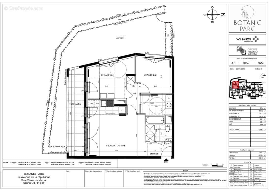 Appartement à VILLEJUIF