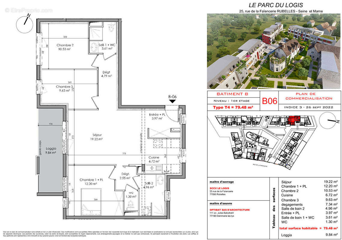 Appartement à RUBELLES