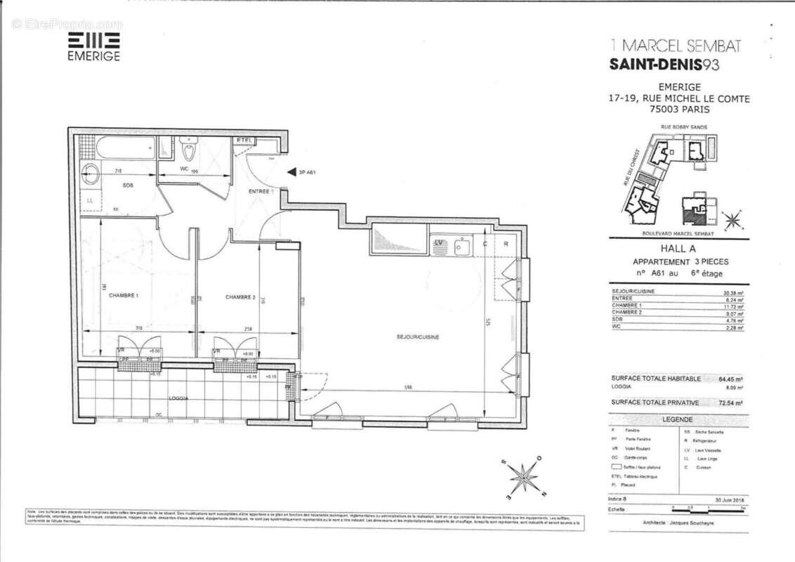 Appartement à SAINT-DENIS