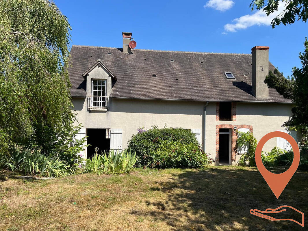 façade maison sur jardin - Maison à CERNOY-EN-BERRY