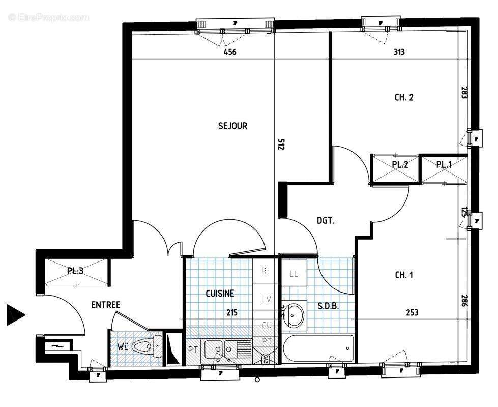 Appartement à SAINT-DENIS