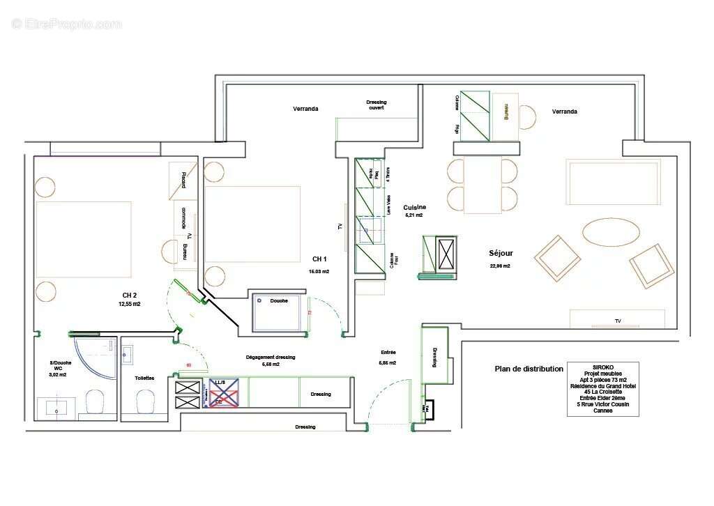 Appartement à CANNES