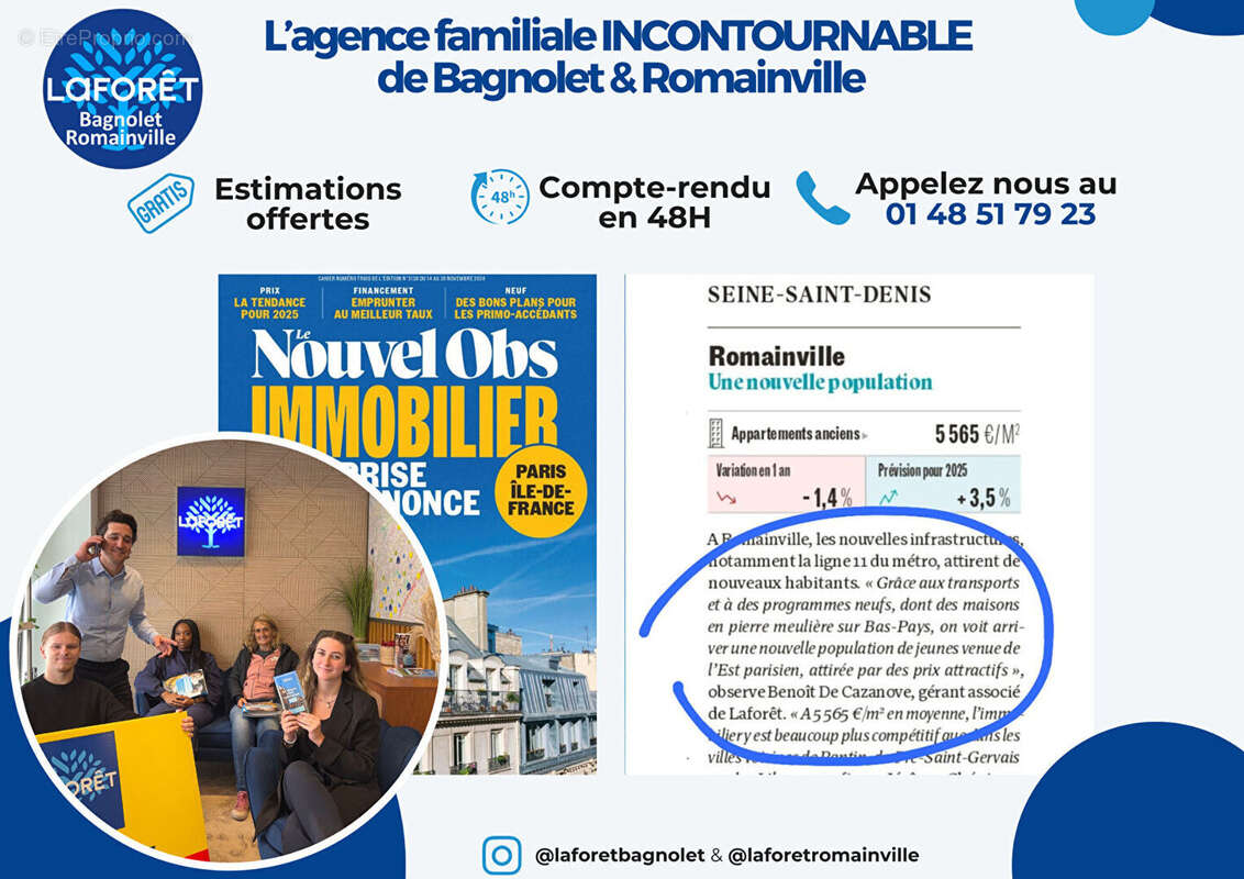 Appartement à BAGNOLET