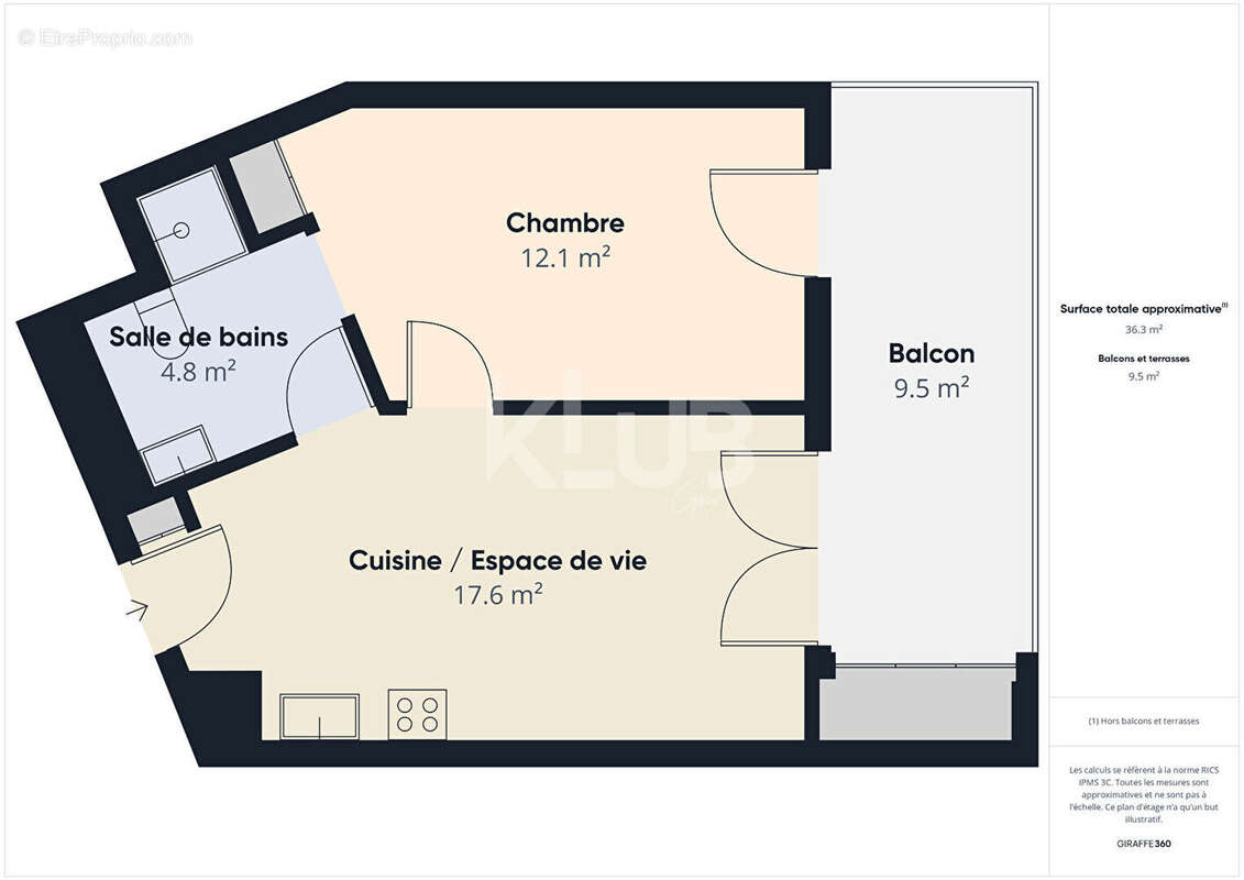 Appartement à MARSEILLE-3E