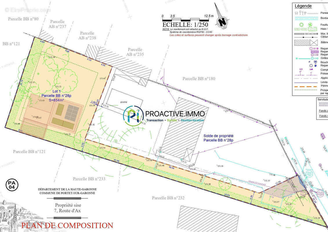 Terrain à PORTET-SUR-GARONNE